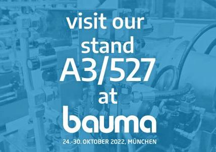 Visit us at BAUMA Munich on 24-30th October 2022